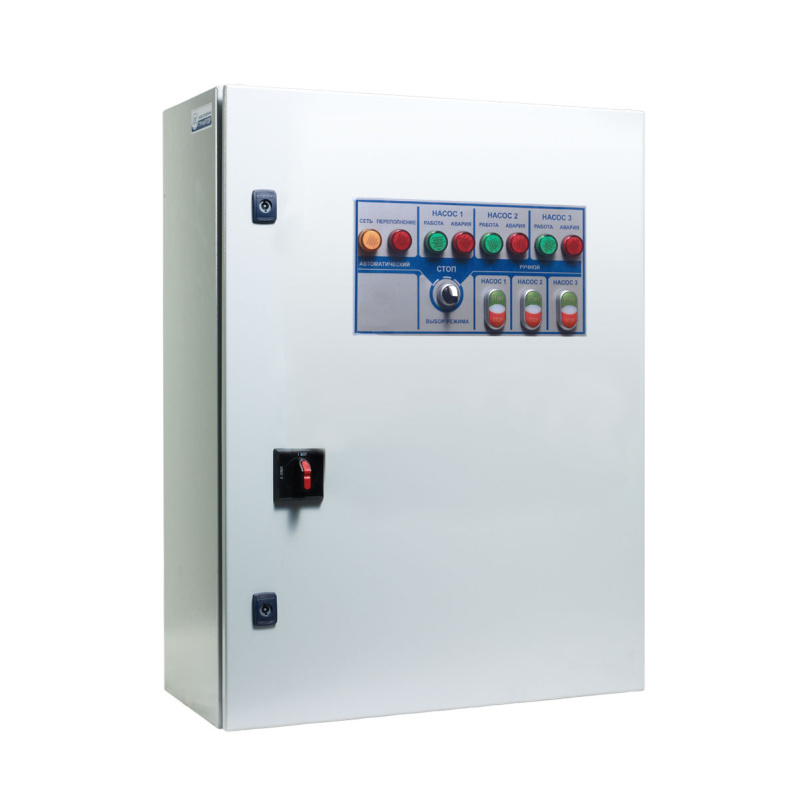 Шкафы управления АЛЬФАУМ АЛМ-ШУН 3 дренажными насосами, УПП